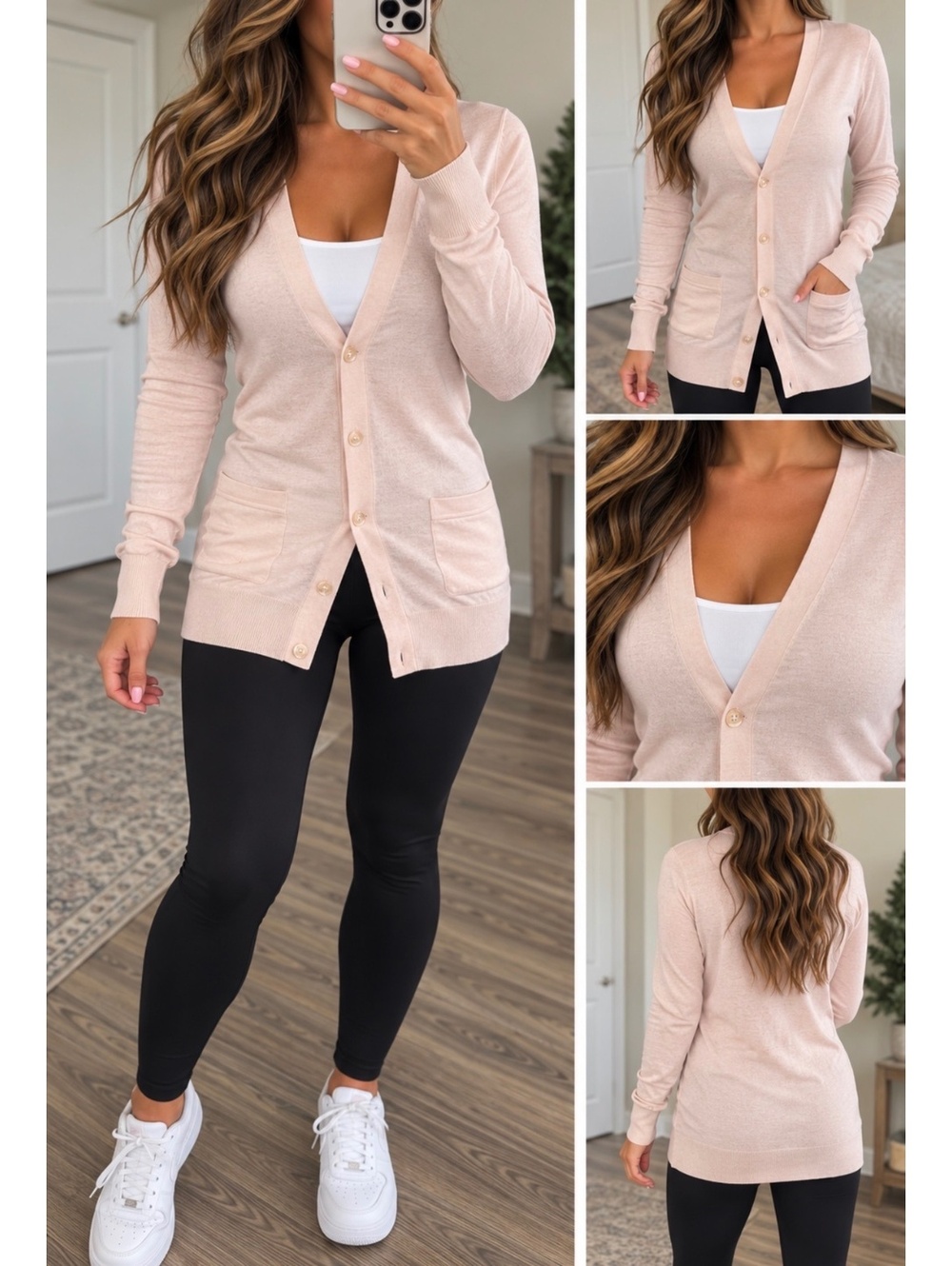 J.Crew Blush Pink Cardigan – Size Small